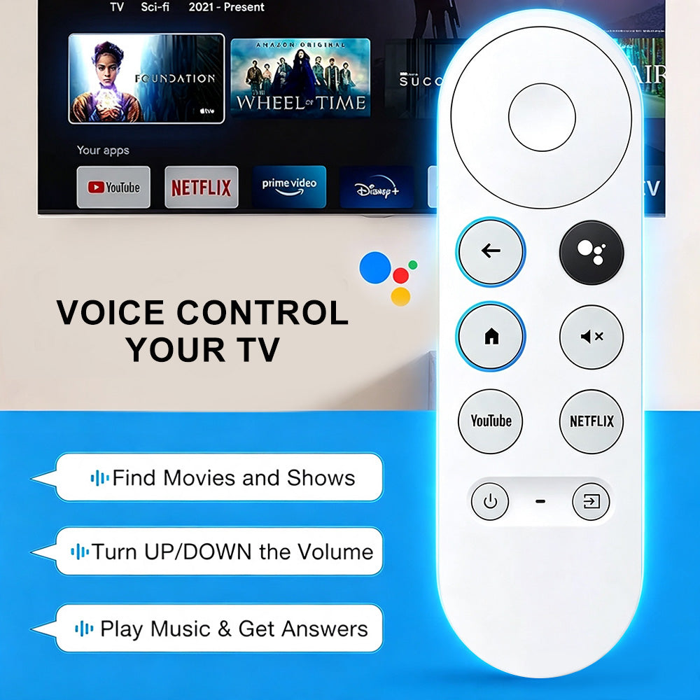 New G9N9N GZRNL For Chromecast 4K Google TV Voice Bluetooth IR Remote Control