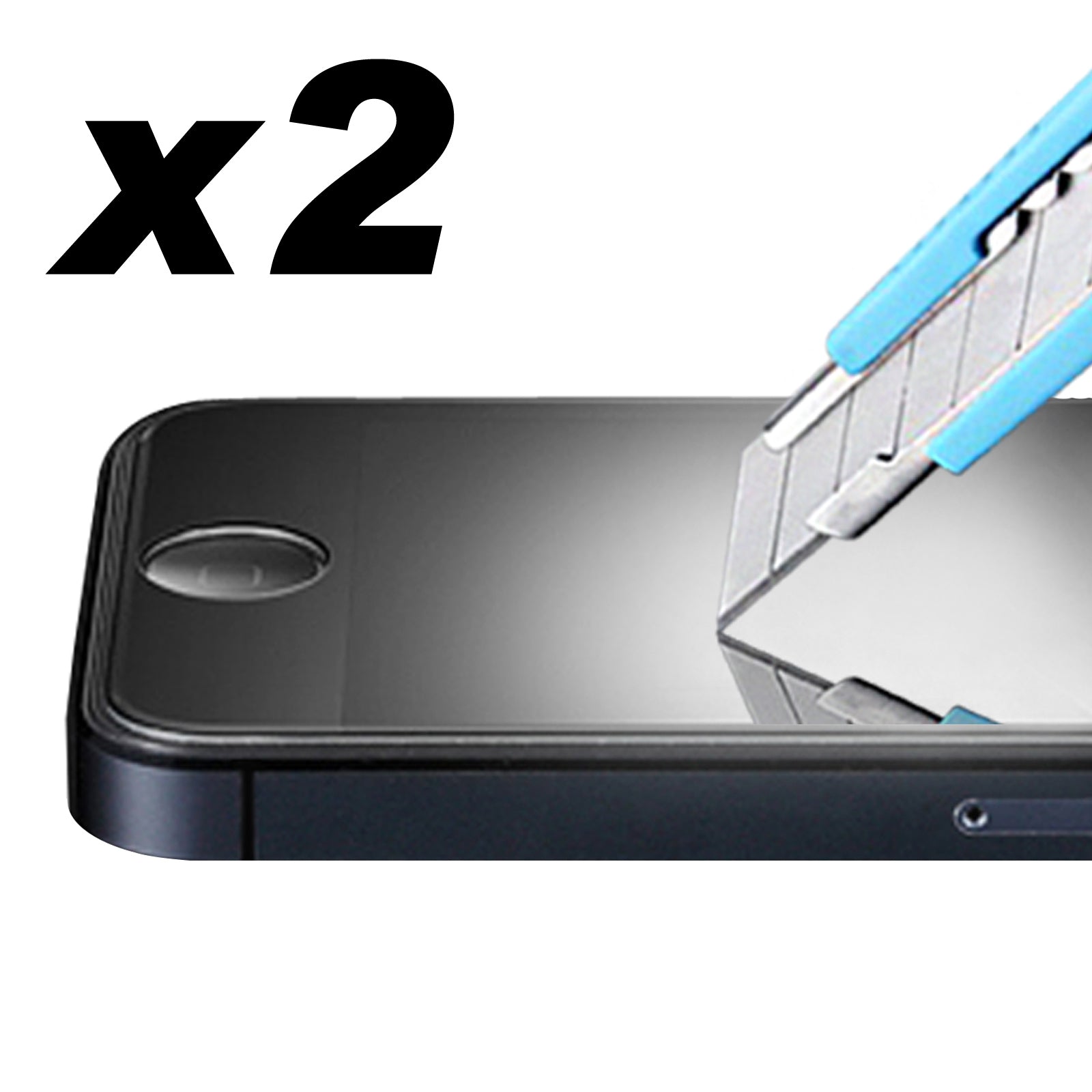 [2 Pack] Apple iPhone 5/ 5S/ 5C/ SE Tempered Glass Screen Protector