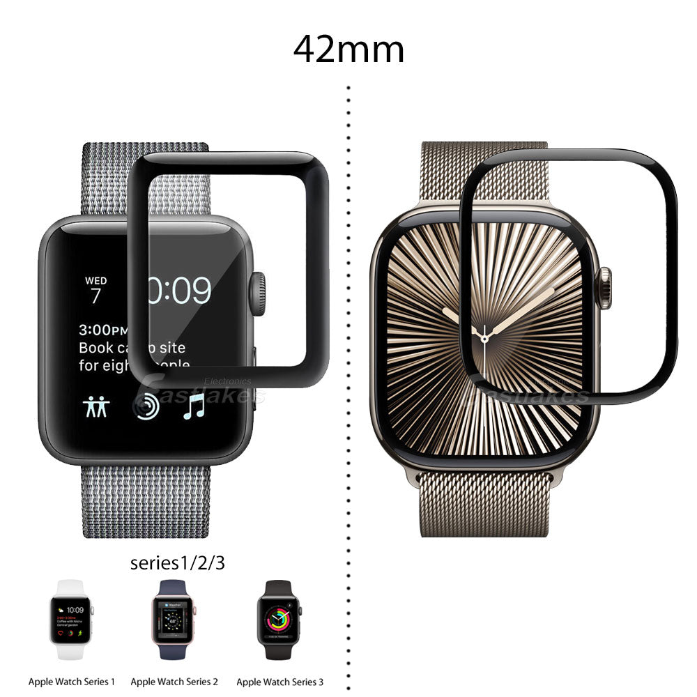 Apple Watch Full Coverage Tempered Glass Screen Protector
