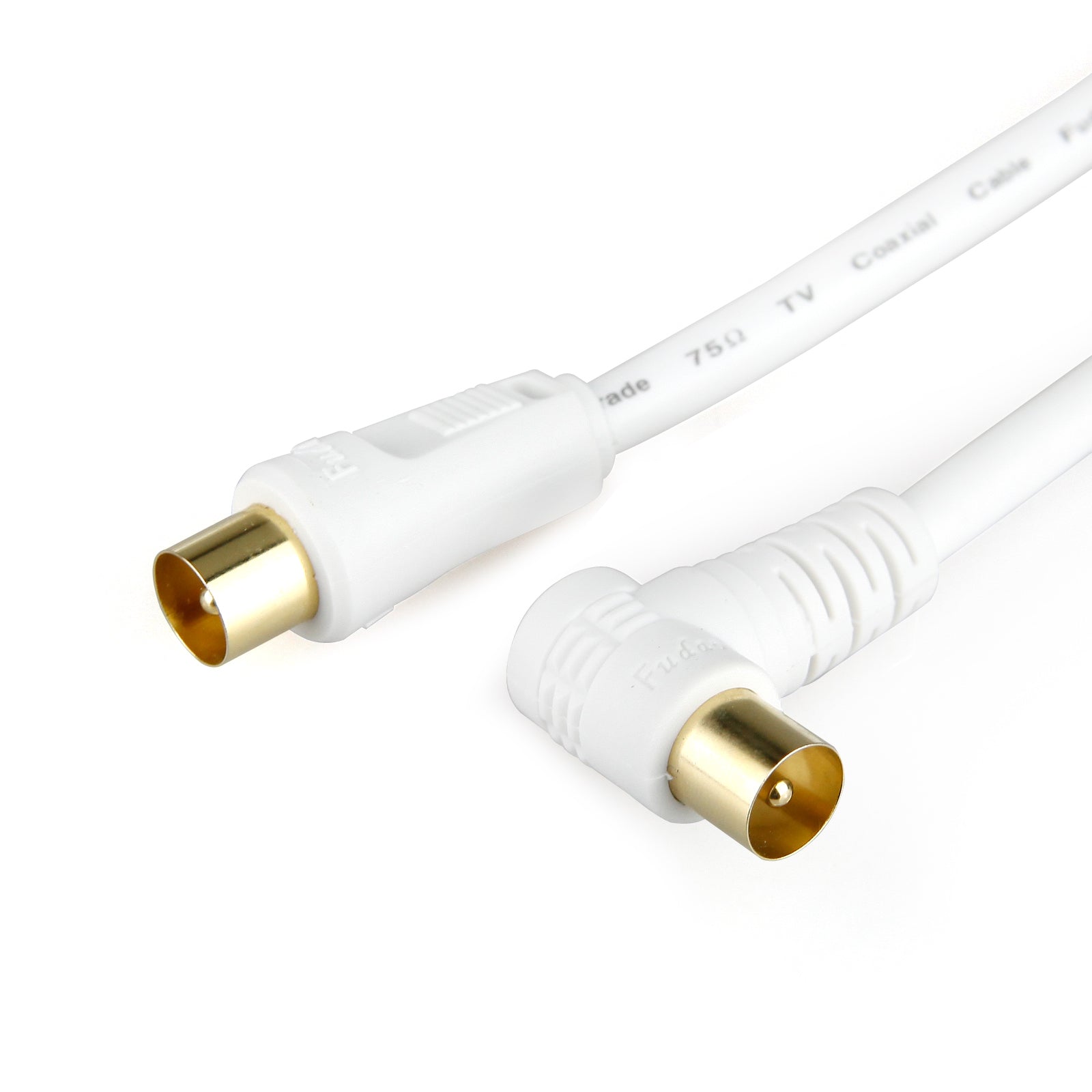 TV Antenna Cable Male to Male Aerial Flylead PAL Coax RG6 Quad shield