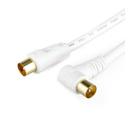 TV Antenna Cable Male to Male Aerial Flylead PAL Coax RG6 Quad shield