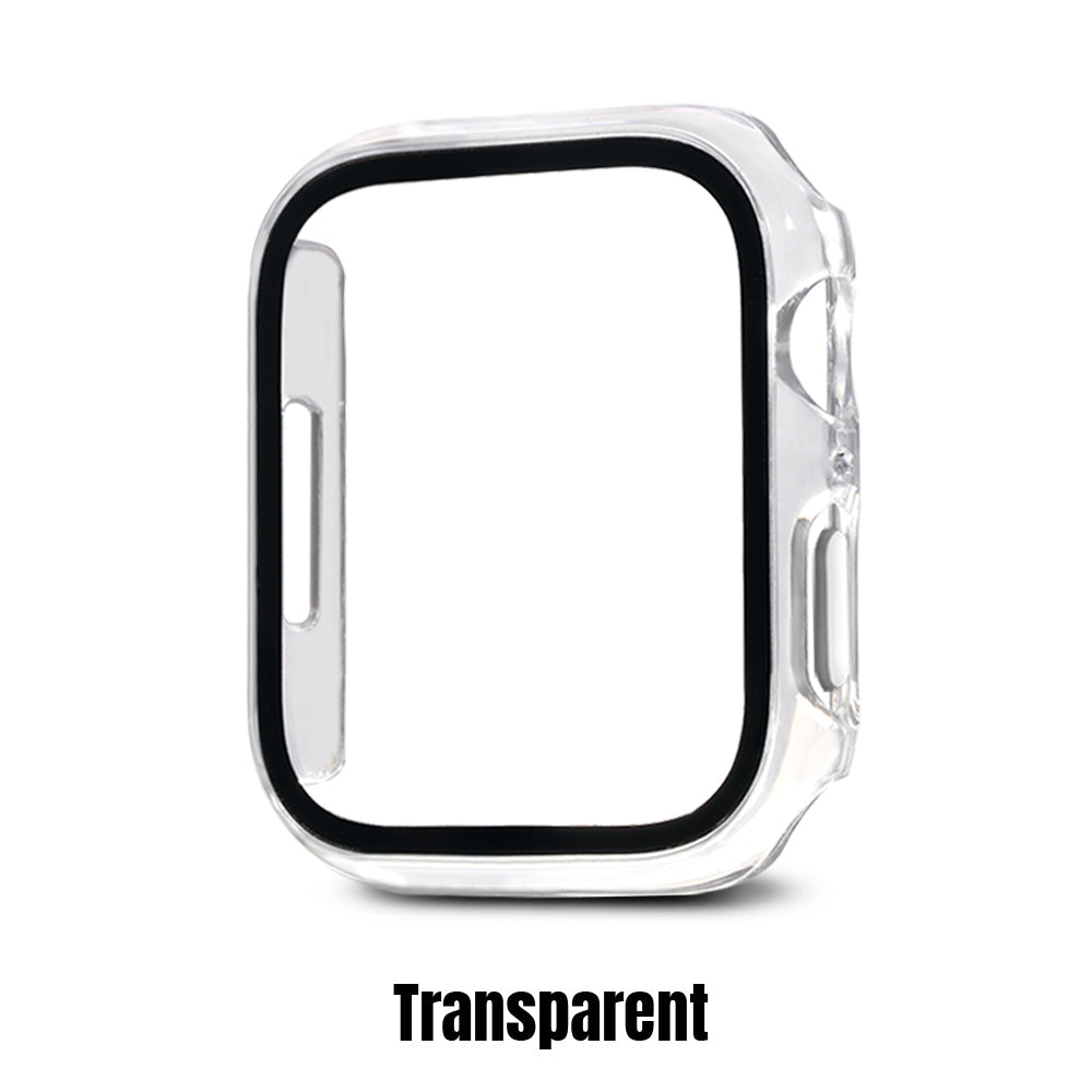 Tempered Glass Hard Shell Screen Protector Bumper Case For Apple Watch