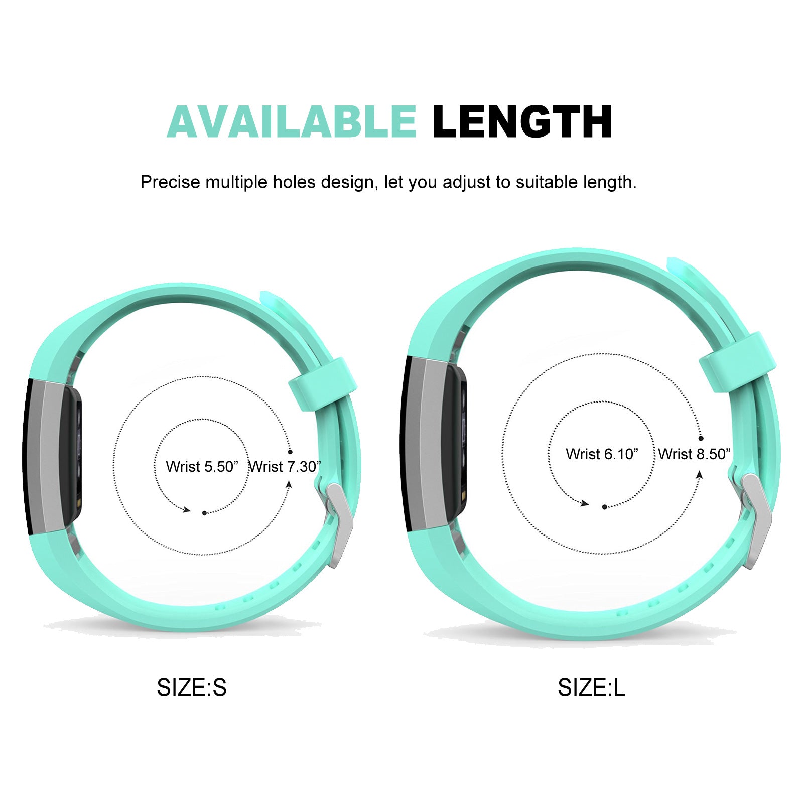 Fitbit Charge 2 Silicone Sport Watch Strap Band - Eastlakes Electronics