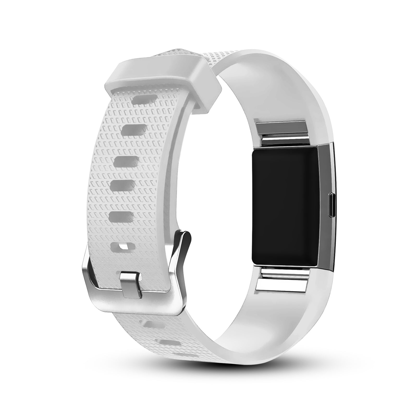 Fitbit Charge 2 Silicone Sport Watch Strap Band White - Eastlakes Electronics