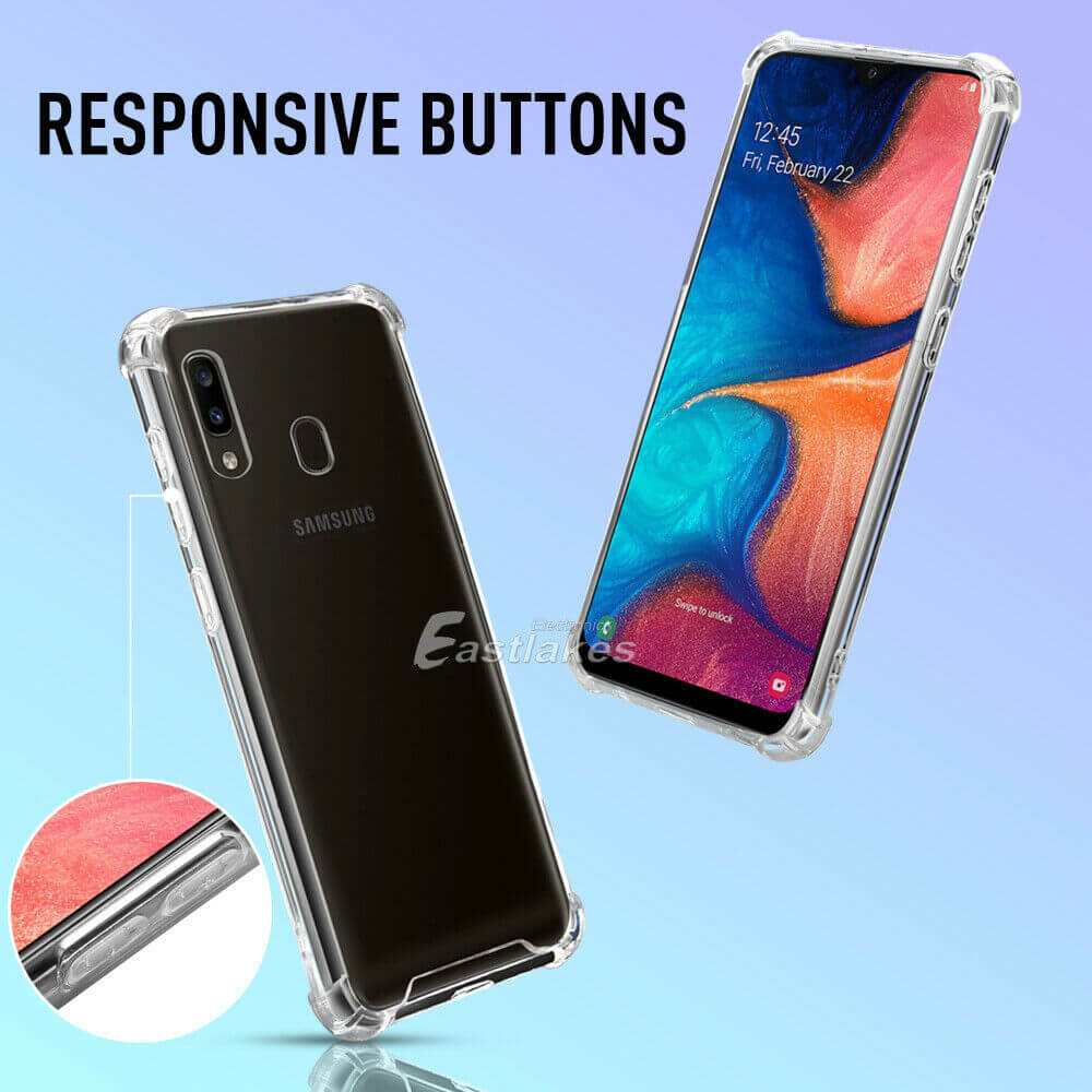 Shockproof Clear Silicone Case for Samsung Galaxy A Series - Eastlakes Electronics