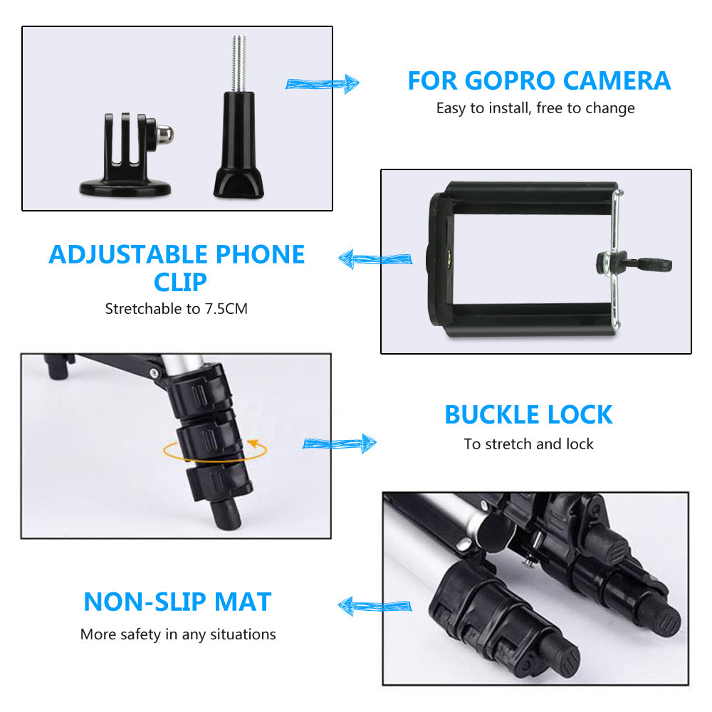 Universal Tripod Stand Holder Mount For Camera Smart Phone GoPro - Eastlakes Electronics