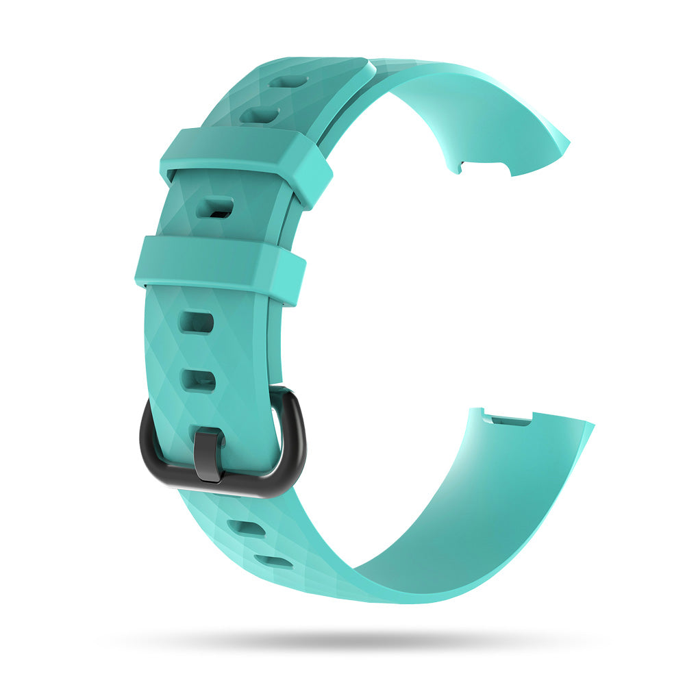 Fitbit Charge 3 and 4 Silicone Sport Watch Strap Band Teal Green - Eastlakes Electronics