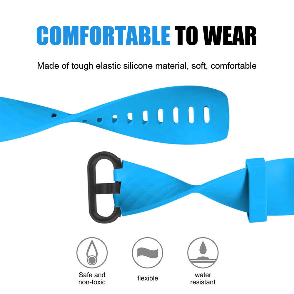 Fitbit Charge 3 and 4 Silicone Sport Watch Strap Band - Eastlakes Electronics
