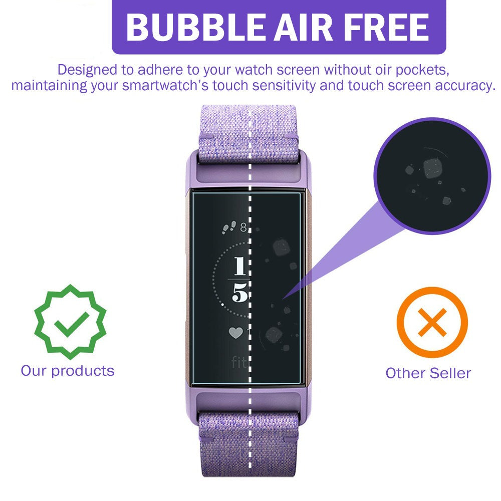 Fitbit Charge 3 and Charge 4 TPU Screen Protector Film - Eastlakes Electronics
