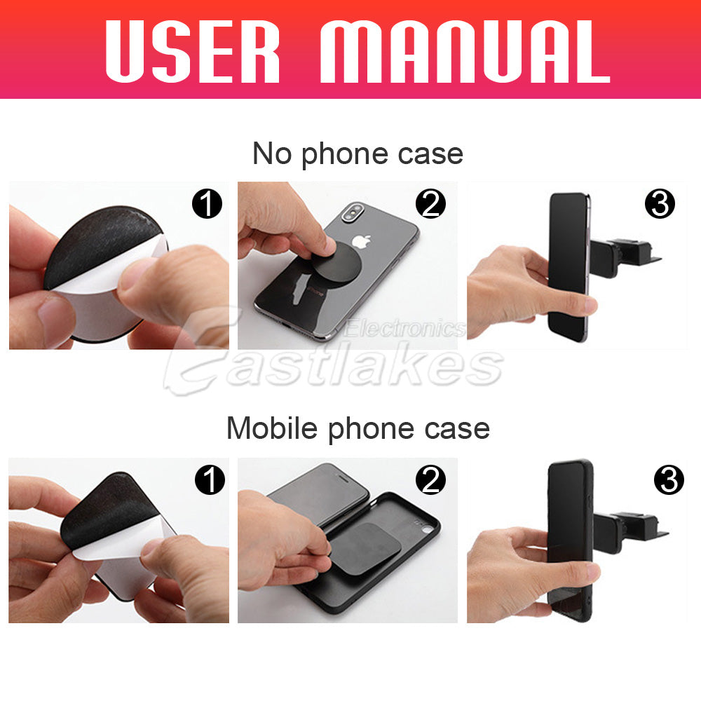 Yesido Magnetic CD Slot Car Phone Holder Mount Black - Eastlakes Electronics