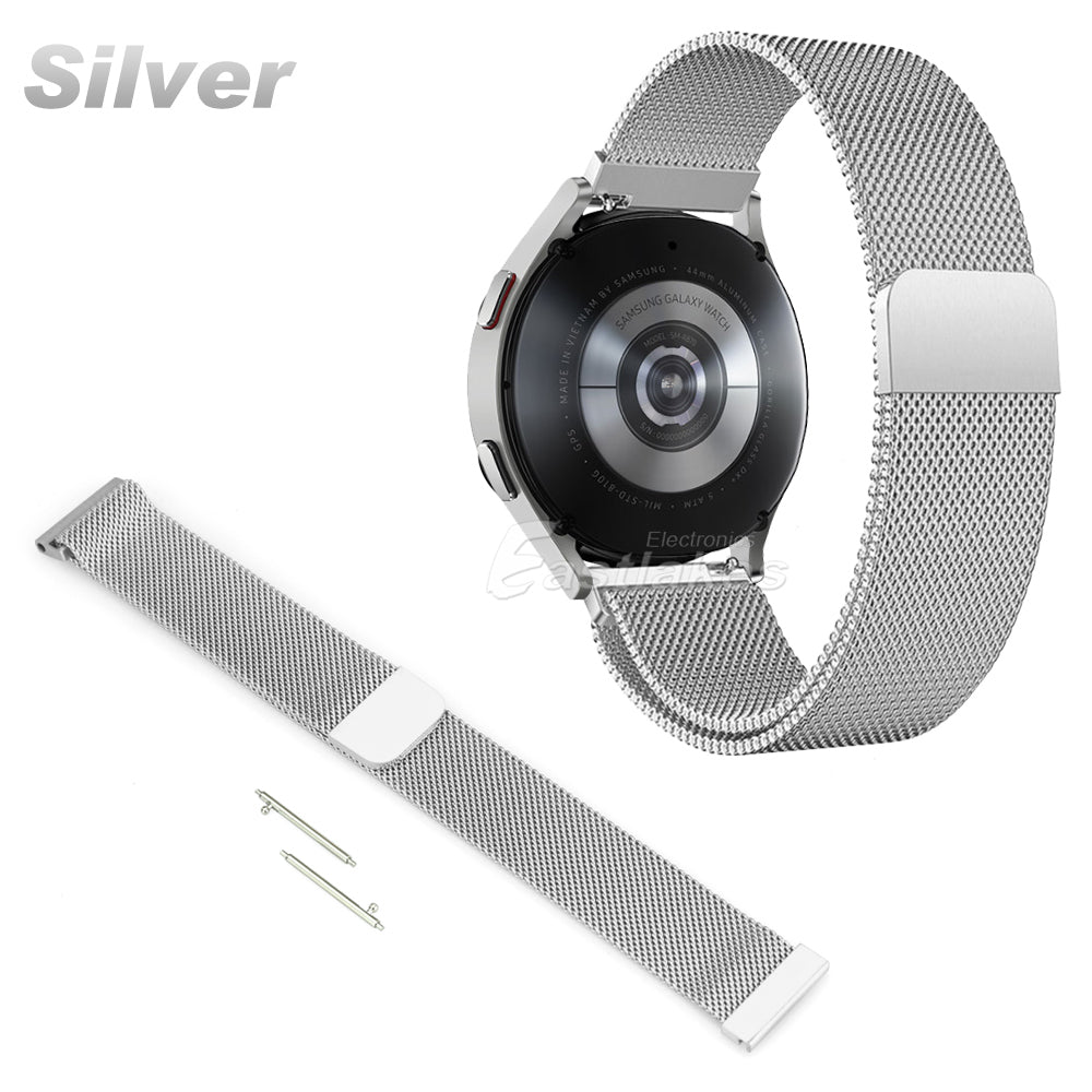 Silver watch 4 milanese watchband