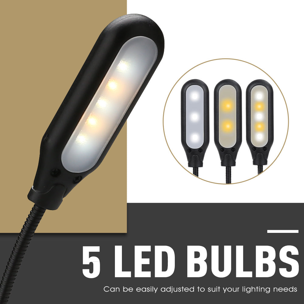 Clip on LED Light Stand for Reading