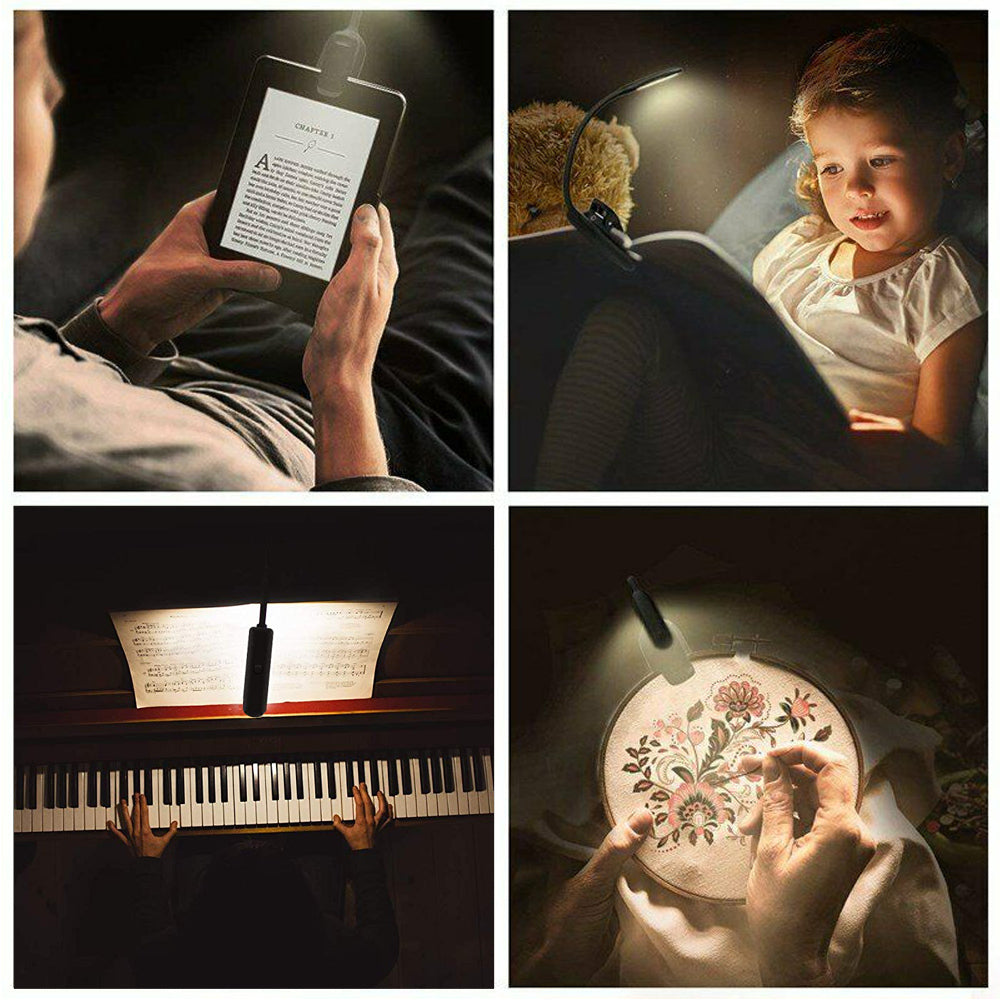 Clip on LED Light Stand for Reading