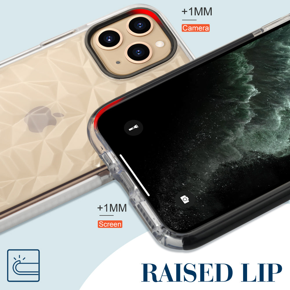 iPhone Clear Silicone Geometric Bumper Case - Eastlakes Electronics