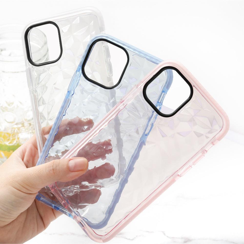 iPhone Clear Silicone Geometric Bumper Case - Eastlakes Electronics