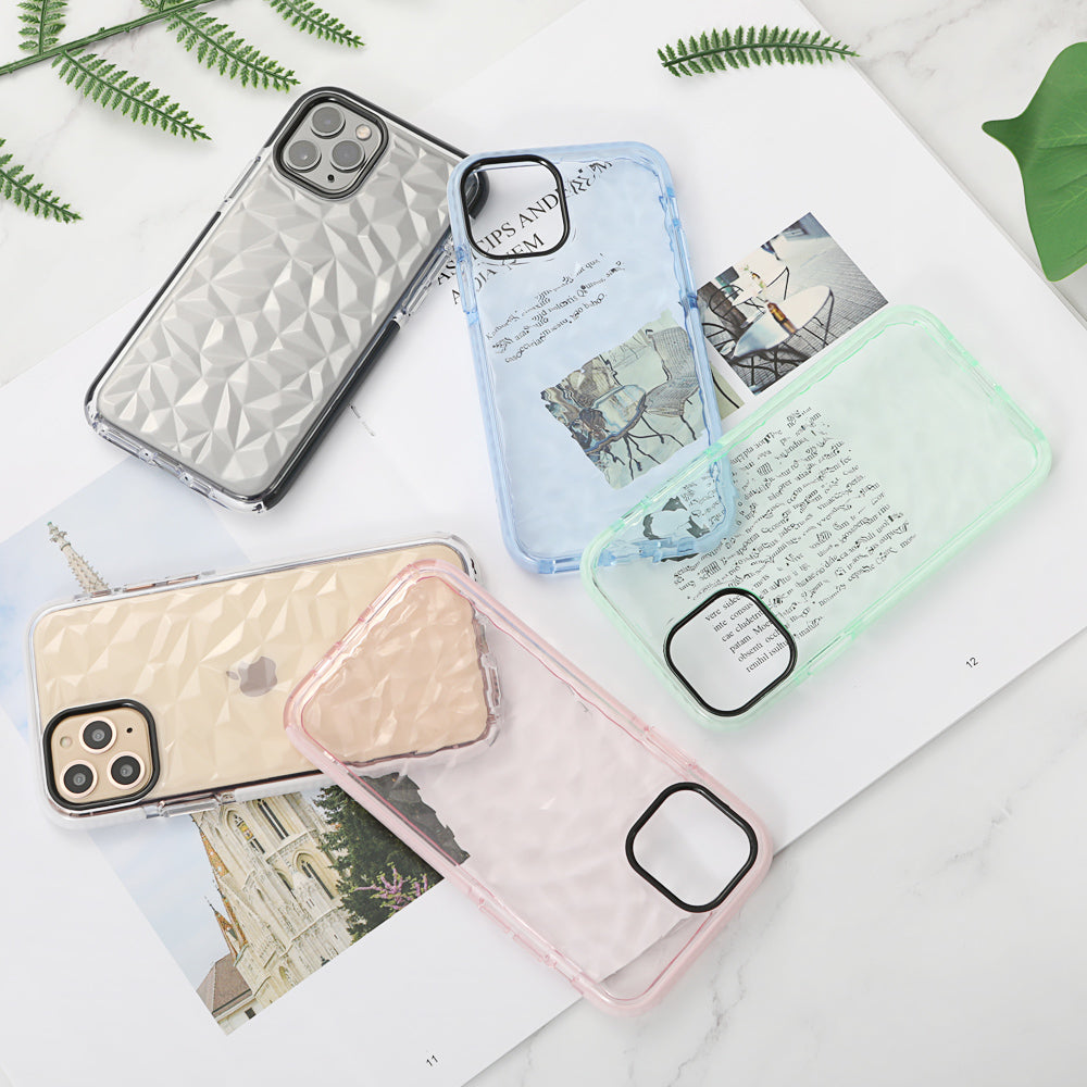 iPhone Clear Silicone Geometric Bumper Case - Eastlakes Electronics