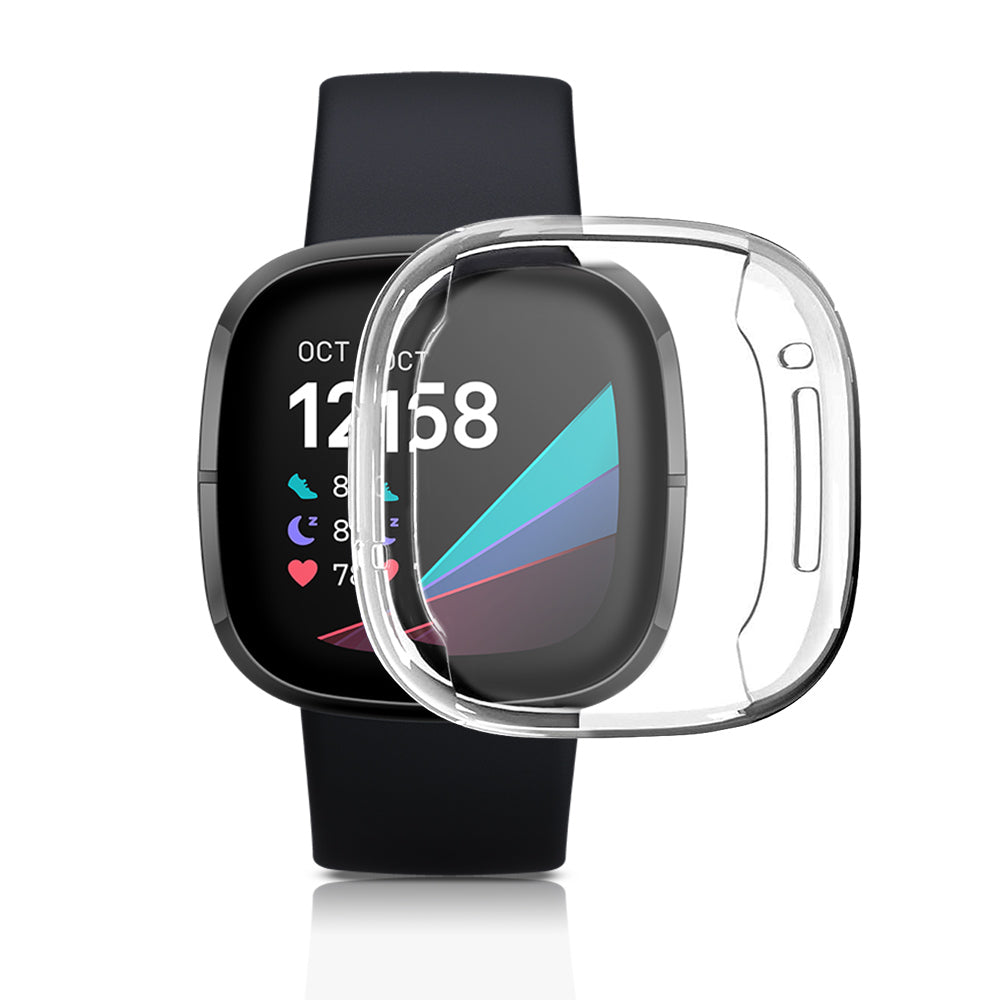 Fitbit Versa 3 Clear Silicone TPU Protection Case - Eastlakes Electronics