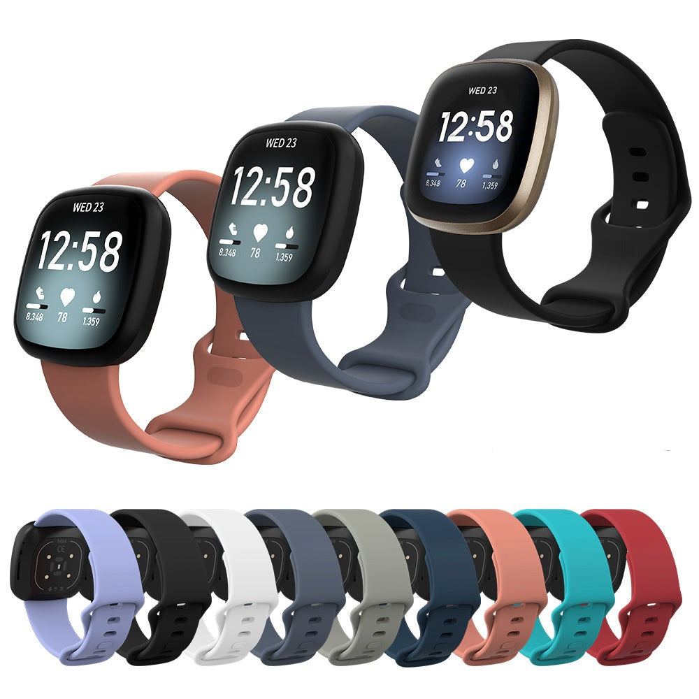 Fitbit Versa 3/4 and Sense 2 Silicone Sports Watch Strap Band - Eastlakes Electronics