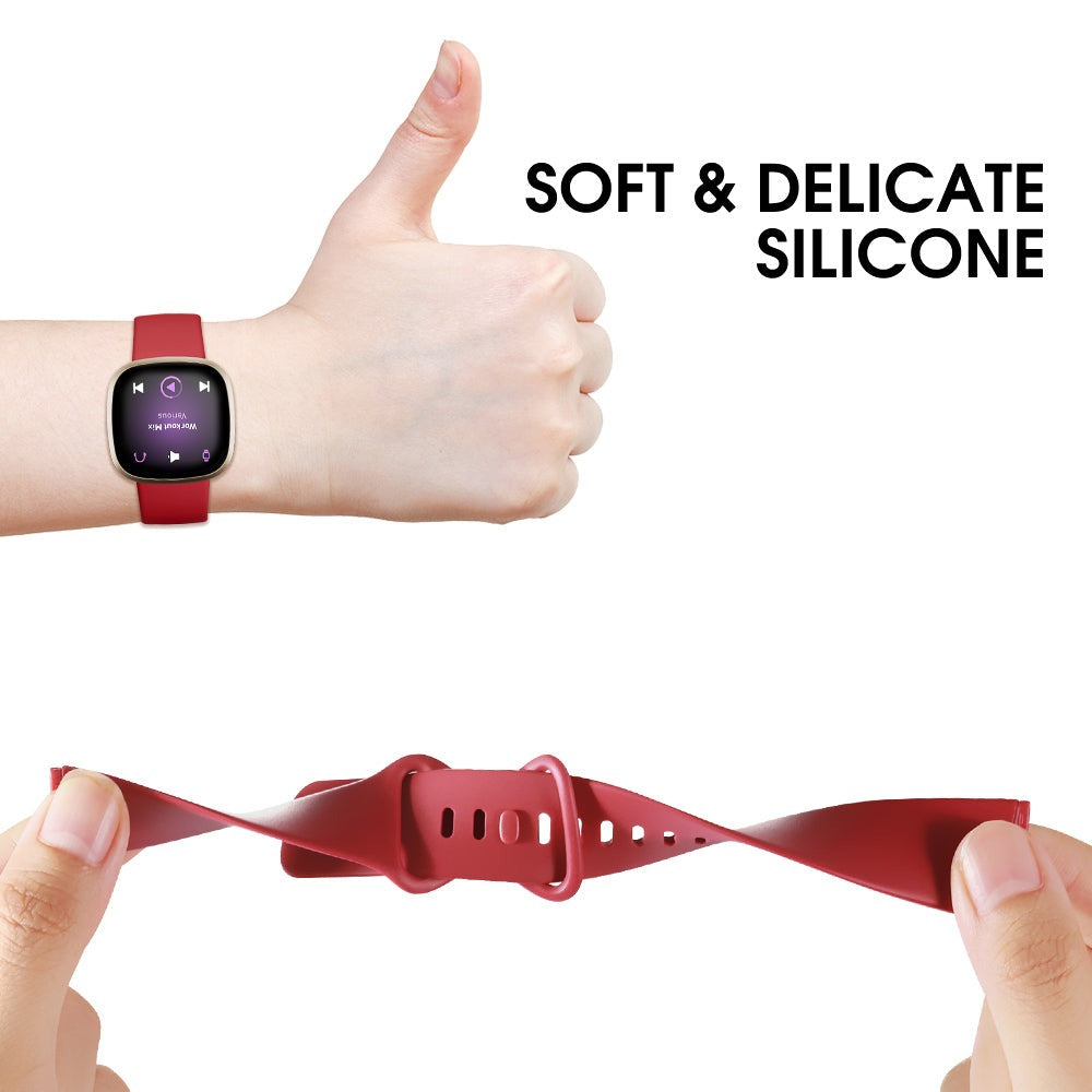 Fitbit Versa 3/4 and Sense 2 Silicone Sports Watch Strap Band - Eastlakes Electronics