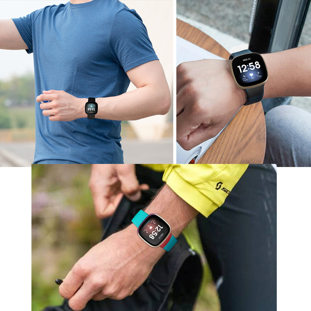 Fitbit Versa 3/4 and Sense 2 Silicone Sports Watch Strap Band - Eastlakes Electronics