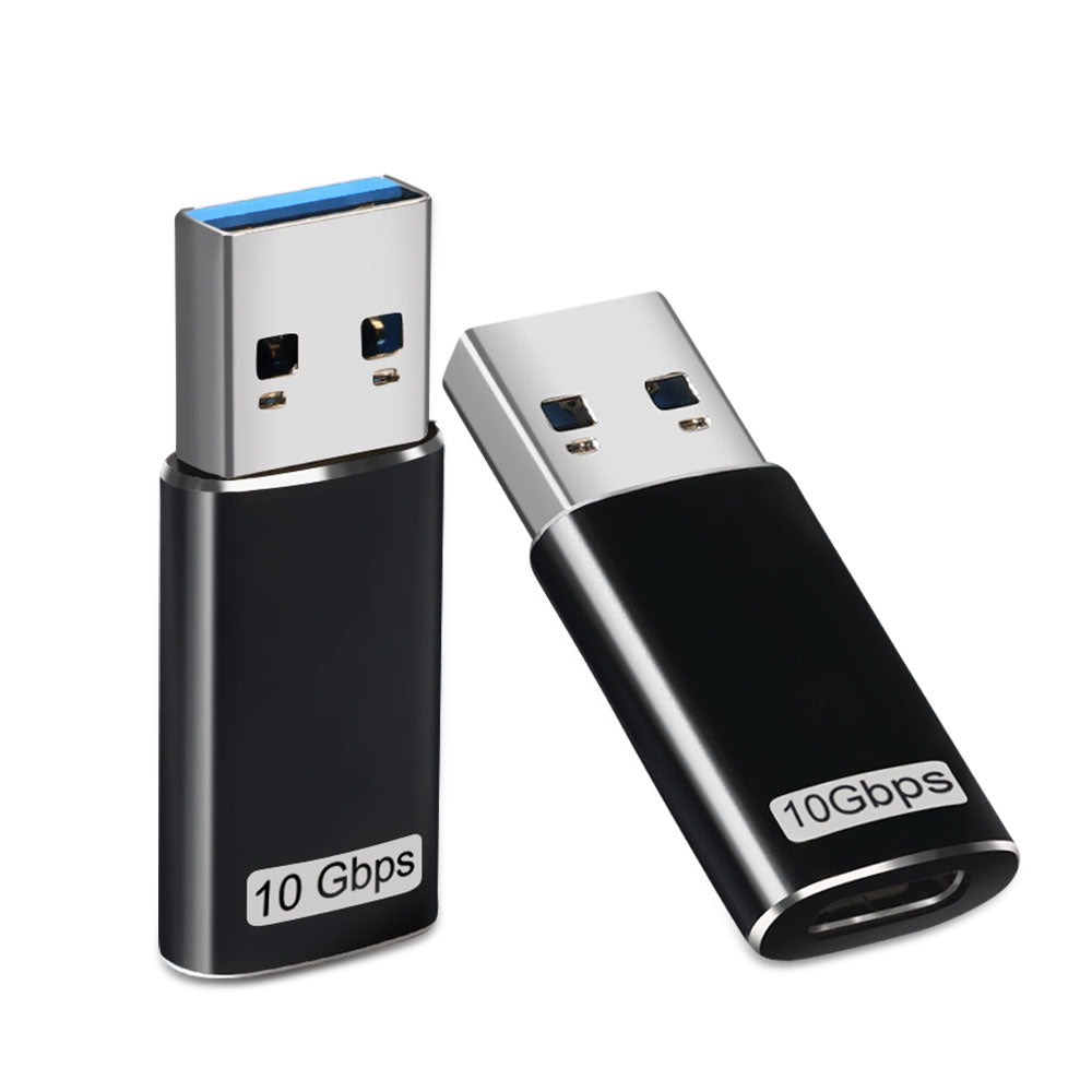 USB-A to USB-C Female Adapter for Converting and Data Sync