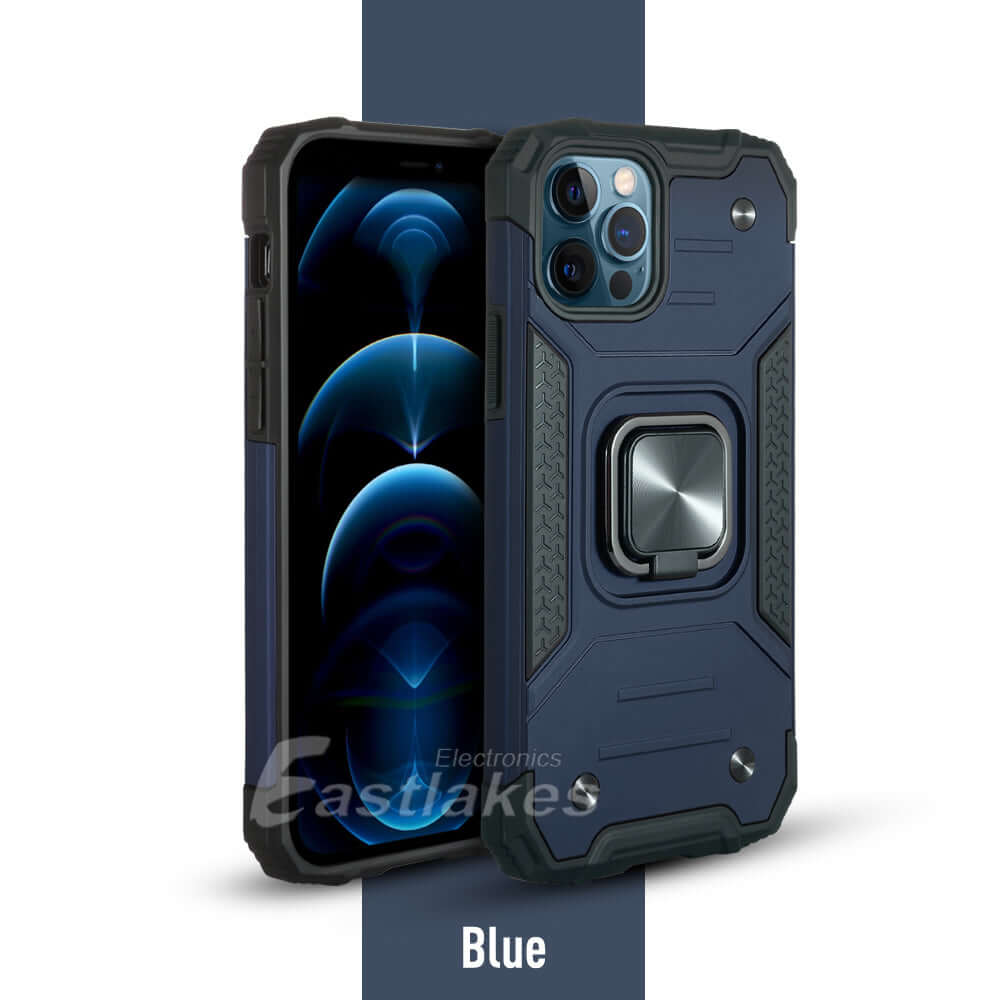 Apple iPhone 15 Plus Pro Max Heavy Duty Magnetic Phone Case Blue - Eastlakes Electronics