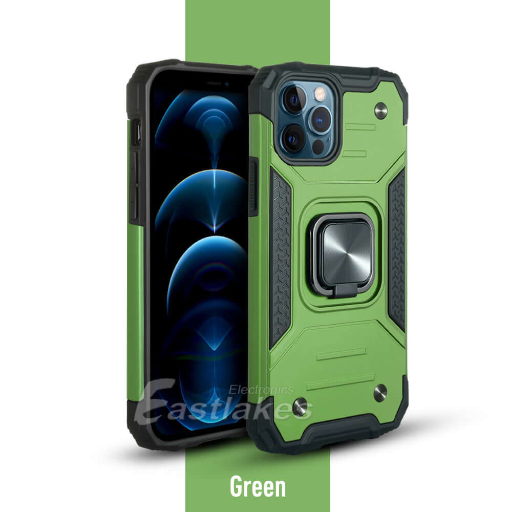 Apple iPhone 15 Plus Pro Max Heavy Duty Magnetic Phone Case Green - Eastlakes Electronics
