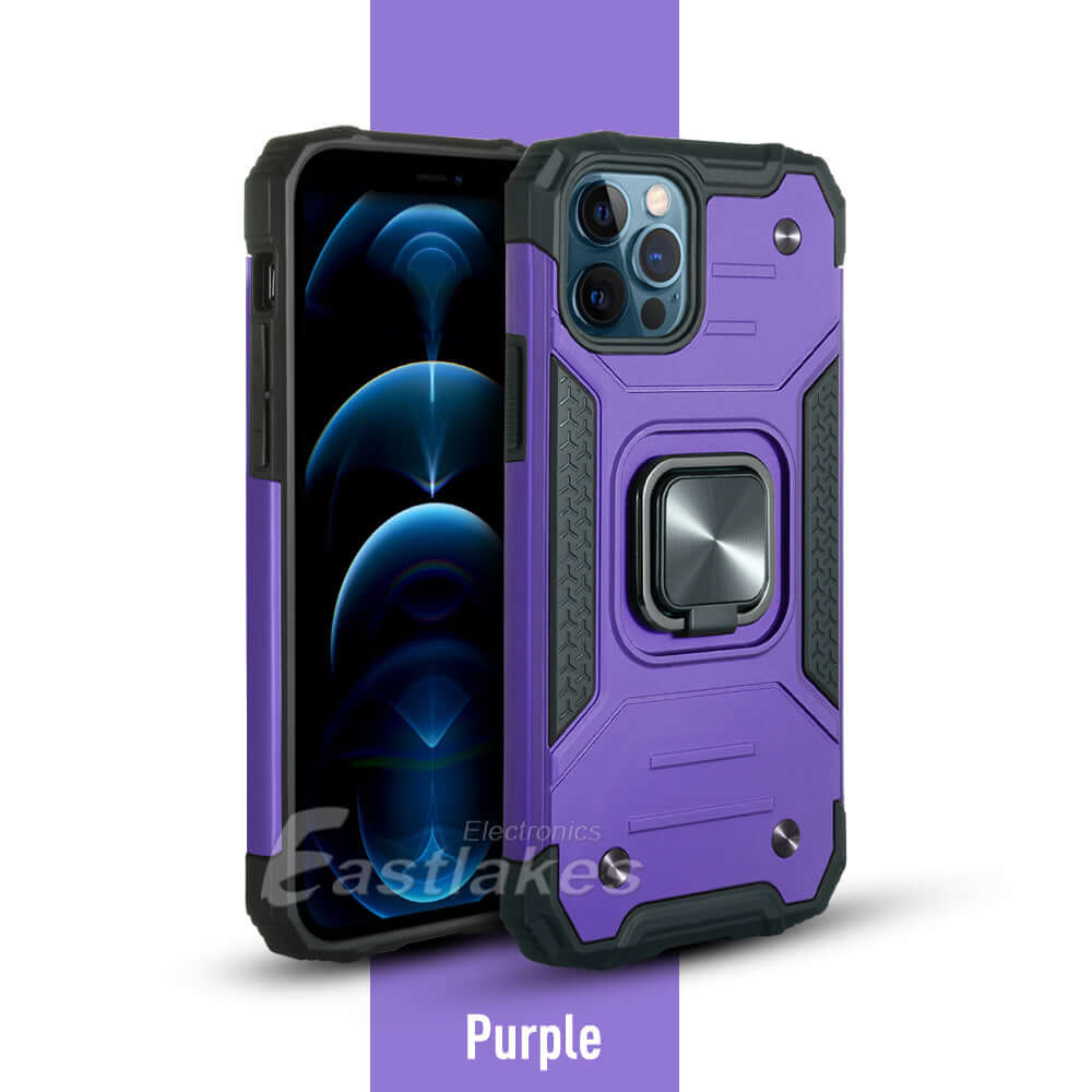 Apple iPhone 15 Plus Pro Max Heavy Duty Magnetic Phone Case Purple - Eastlakes Electronics