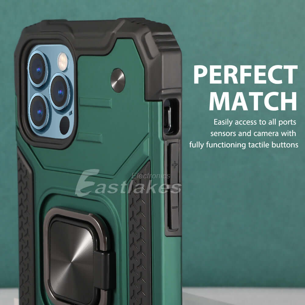 Shock Resistant Ring Holder Case iPhone 17 Pro Max Air - Eastlakes Electronics