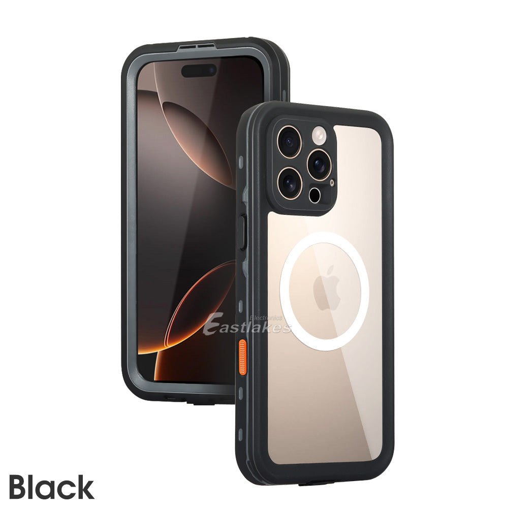 Black Waterproof Case For Apple iPhone