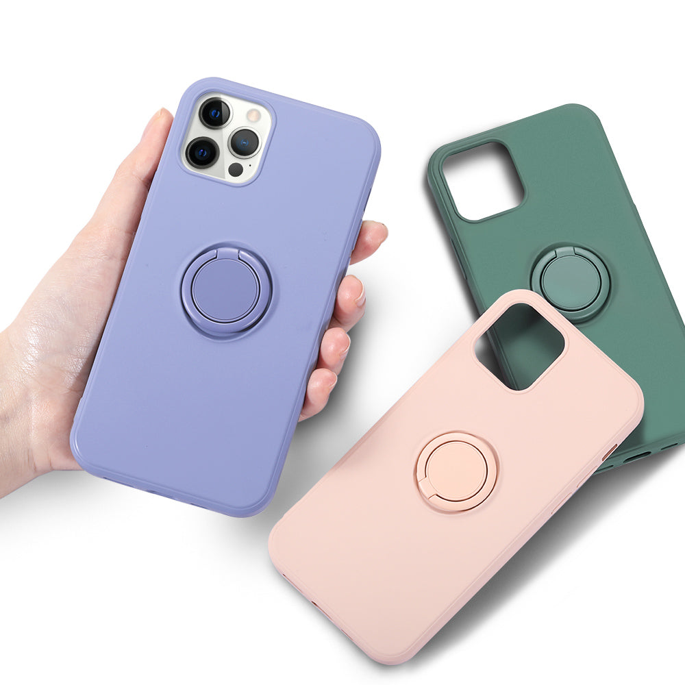iPhone 12 Series Silcone Ring Holder Magnetic Case - Eastlakes Electronics
