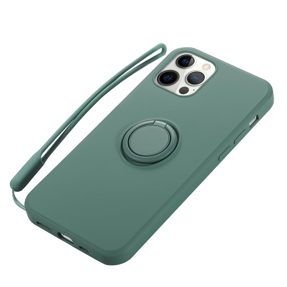 iPhone 12 Series Silcone Ring Holder Magnetic Case Pro Max - Eastlakes Electronics