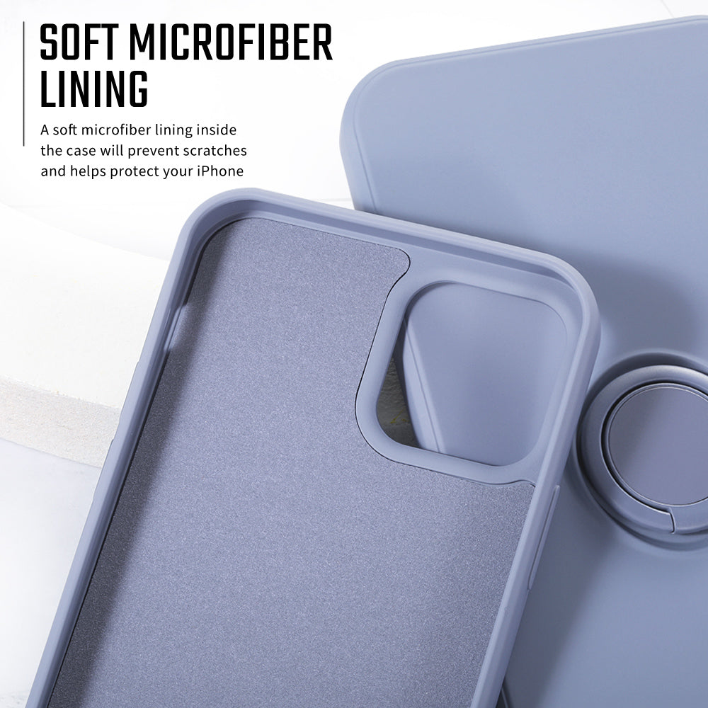 iPhone 12 Series Silcone Ring Holder Magnetic Case Pro Max - Eastlakes Electronics