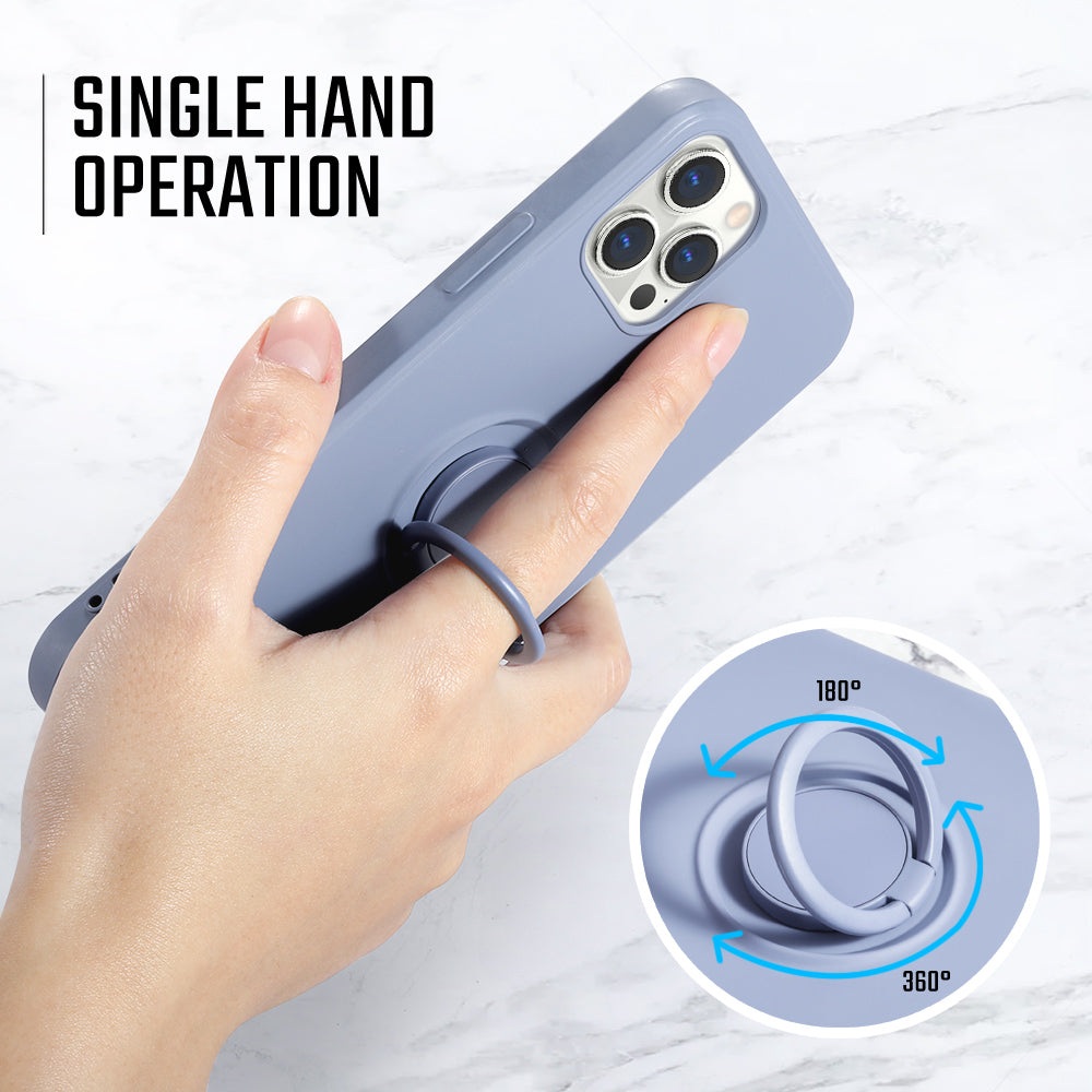 iPhone 12 Series Silcone Ring Holder Magnetic Case Pro Max - Eastlakes Electronics