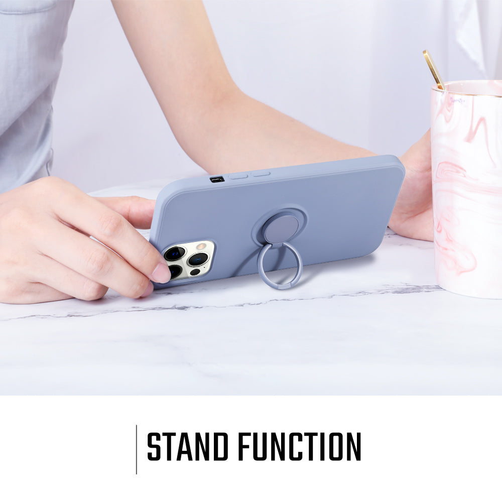 iPhone 12 Series Silcone Ring Holder Magnetic Case Pro Max - Eastlakes Electronics