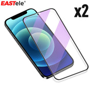 2 Pack - EASTele Apple iPhone Anti Blue Light Tempered Glass Screen Protector - Eastlakes Electronics