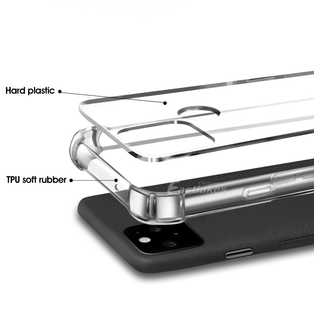 Clear Shockproof Silicone Case for Google Pixel 5 6a 6 6 Pro - Eastlakes Electronics Sydney Australia