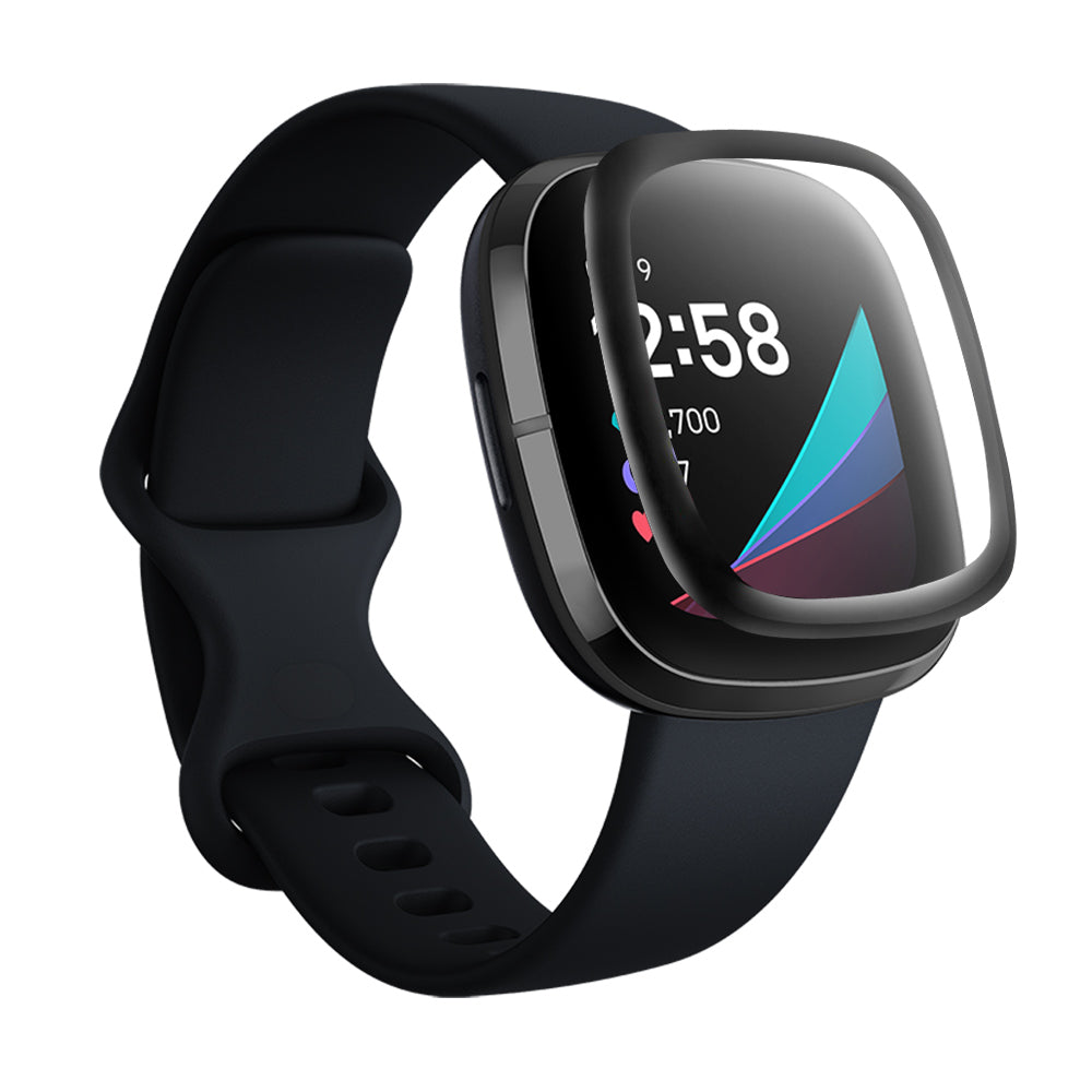 Fitbit Sense and Versa 3 Tempered Glass Full Coverage Screen Protector - Eastlakes Electronics