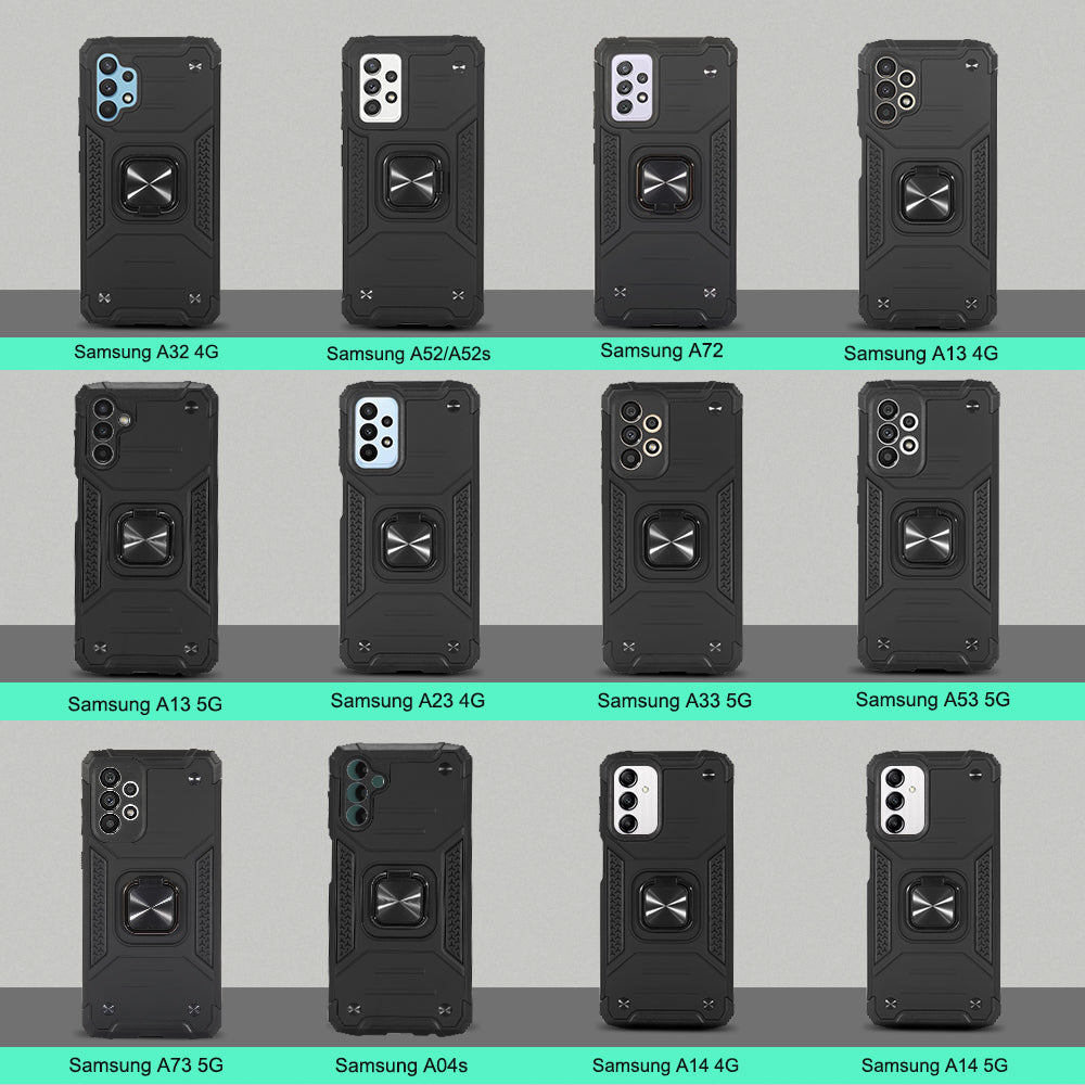 Heavy Duty Silicone Magnetic Ring Holder Stand Cover Samsung Galaxy A Series