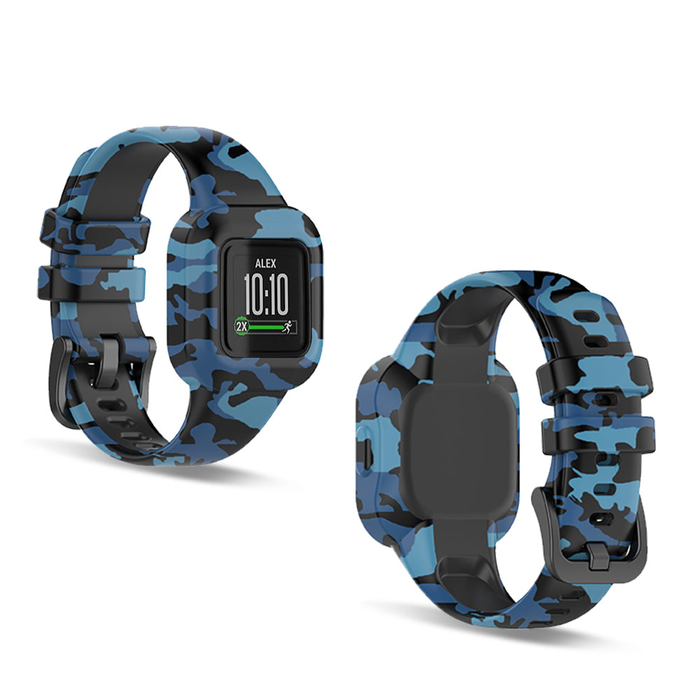 Garmin VivoFit Jr 3 Replacement Silicone Band Strap Case Army Blue - Eastlakes Electronics