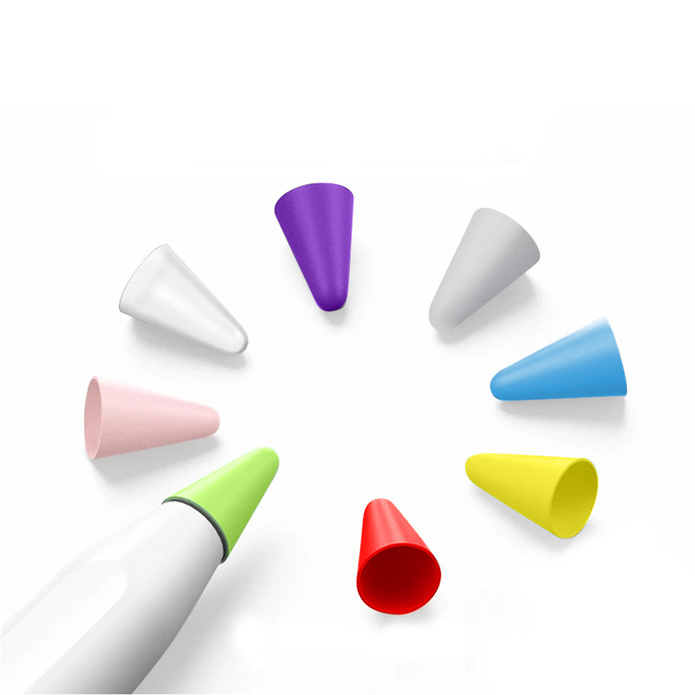 8 Pack Silicone Apple Pencil Nib Tip Case Cover For 1st / 2nd Gen.
