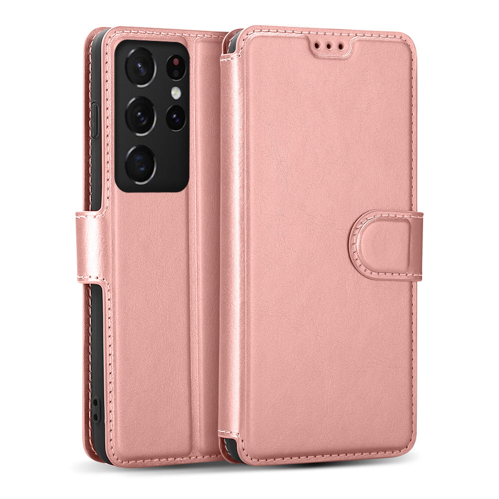 Leather Flip Wallet Case for Samsung Galaxy S10 S20 S21 Ultra Note