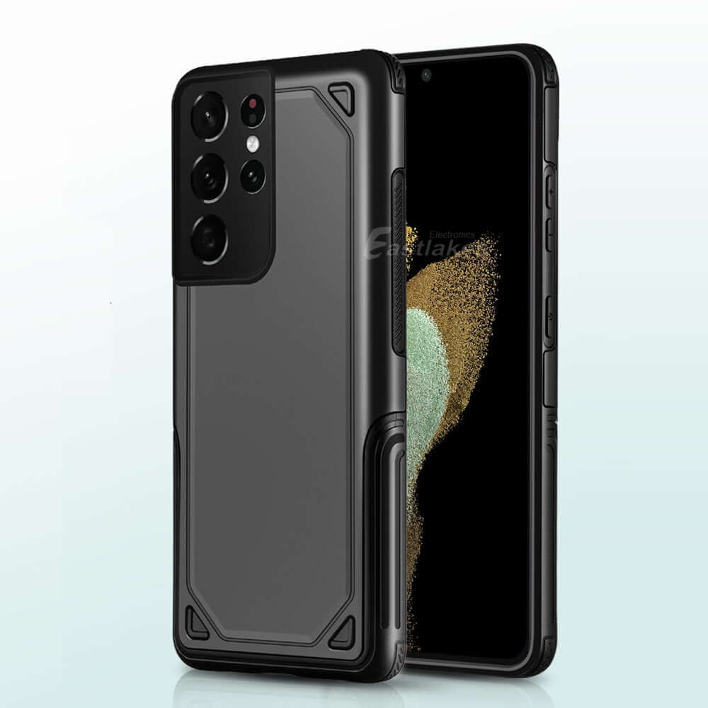 Samsung Galaxy S21 Shockproof Heavy Duty Armor Matte Silicone Shell Case