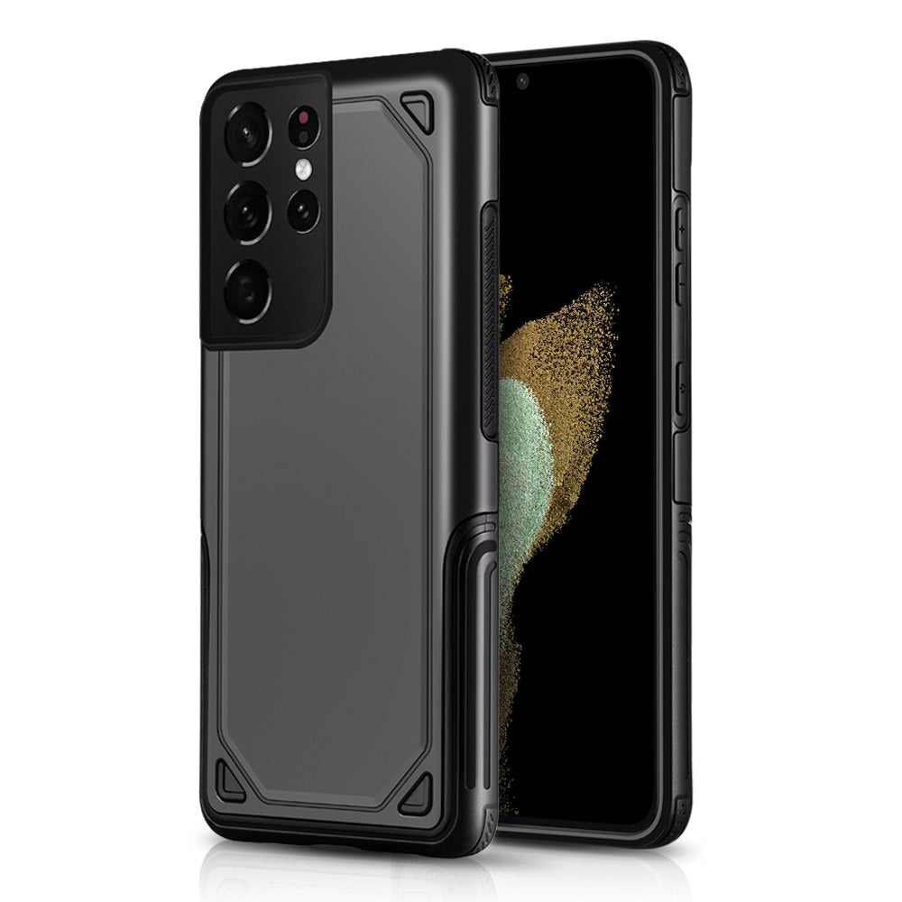 Samsung Galaxy S21 Shockproof Heavy Duty Armor Matte Silicone Shell Case