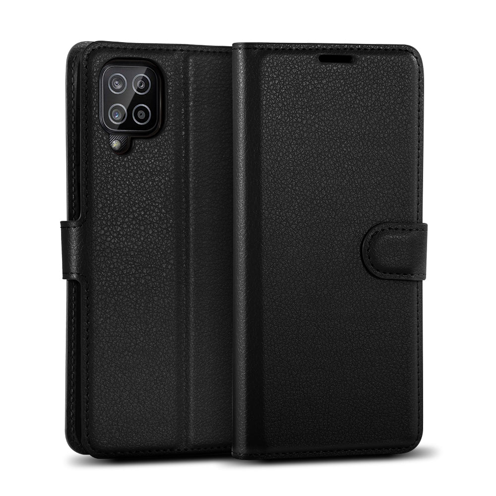 Leather Flip Wallet Case For Samsung Galaxy A12