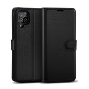 Leather Flip Wallet Case For Samsung Galaxy A12