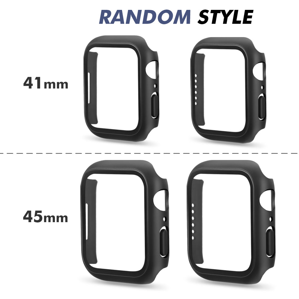 Full Tempered Glass Hard Shell Bumper Case For Apple Watch - Eastlakes Electronics