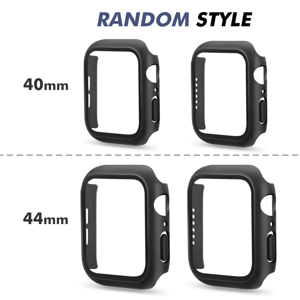 Full Tempered Glass Hard Shell Bumper Case For Apple Watch - Eastlakes Electronics