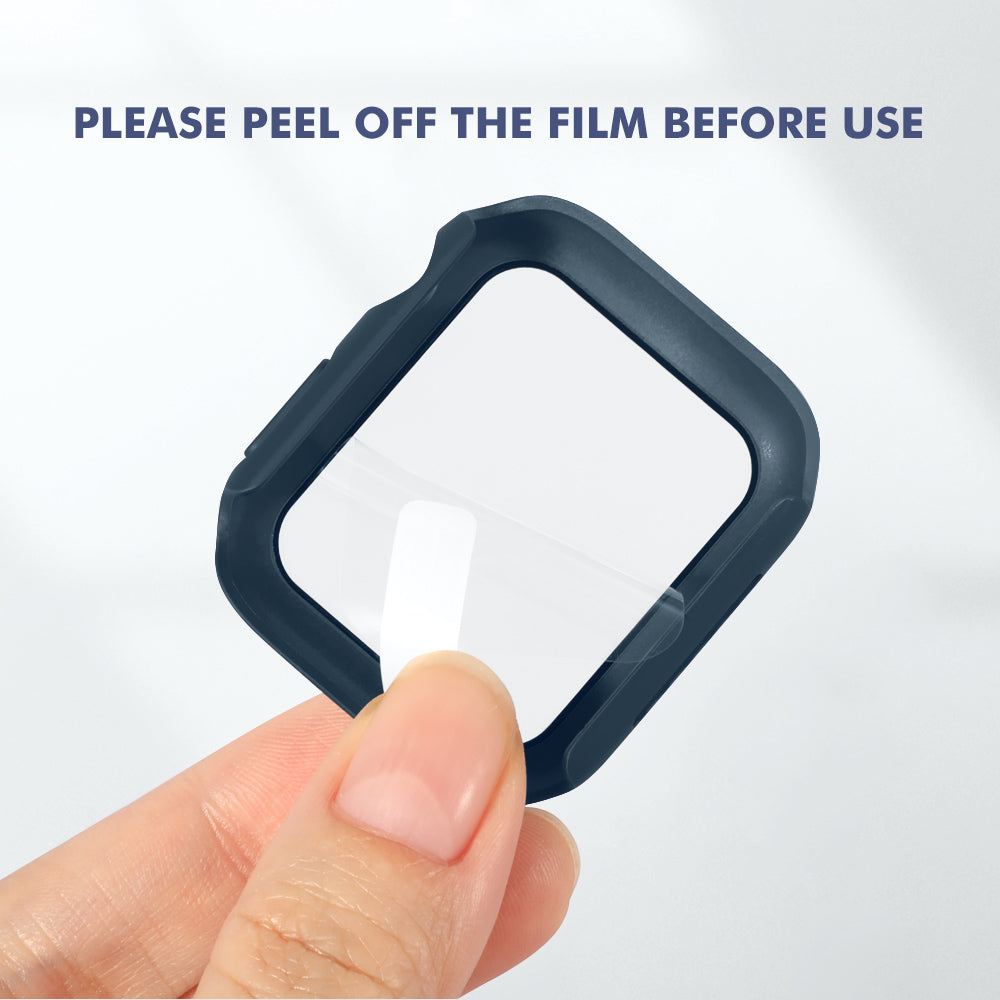 Full Tempered Glass Hard Shell Bumper Case For Apple Watch - Eastlakes Electronics