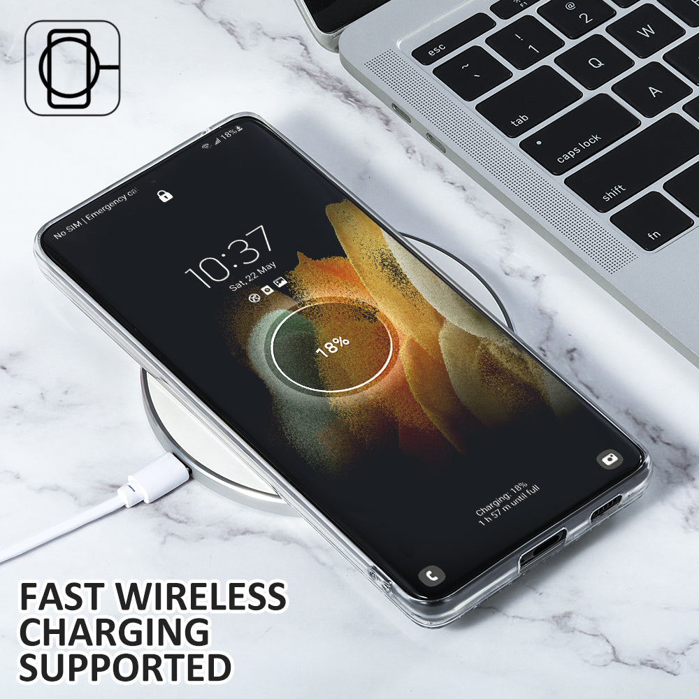 Gradient Glitter Clear Silicone Case for Samsung Galaxy S23 S22 S21 S20 - Eastlakes Electronics